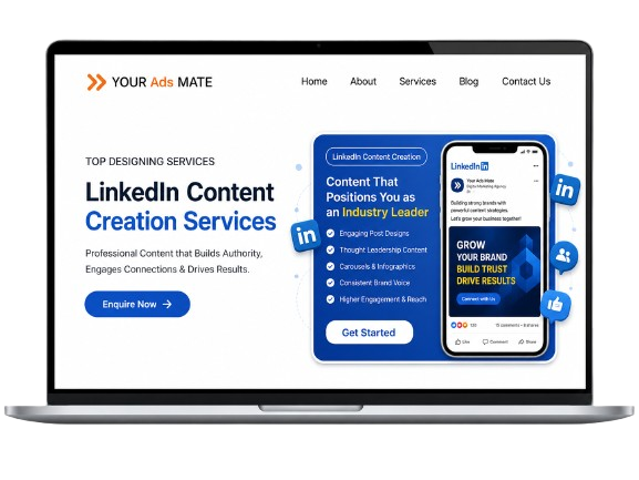 Premium Website Design Interface Showcase