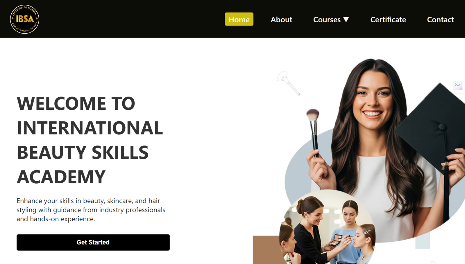 IBSA Academy Landing Page Design